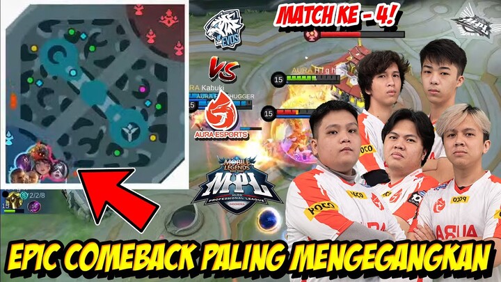 EPIC COMEBACK YANG TAK TERDUGA DARI AURA FIRE ! MATCH 4 AURA VS EVOS MPL S8