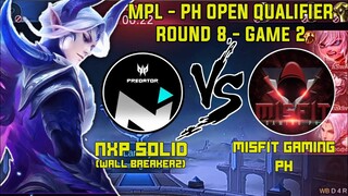 Wall Breakerz (NXP PREDATORS) VS Misfit Gaming  PH - MPL - PH S6 OPEN QUALIFIER ROUND 8 - Game 2