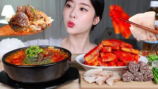매운 섞박지 만든 날🔥뜨끈한 얼큰 순대국밥 수육 순대 땡초 먹방 | MAKING SPICY RADISH KIMCHI 🇰🇷SPICY SUNDAE GUKBAP SUYUK MUKBANG