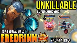 FREDRINN BEST BUILD 2023 | BUILD TOP 1 GLOBAL FREDRINN GAMEPLAY | MOBILE LEGENDS✓