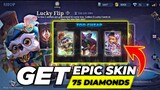 HOW TO GET DIGGIE EPIC SKIN FAIRYTALER | NEW LUCKY FLIP EVENT | CHEAPEST EPIC SKIN EVENT | MLBB