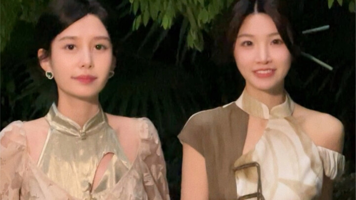 Two Cheongsam Beauties