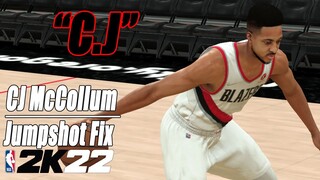 CJ McCollum Jumpshot Fix NBA2K22