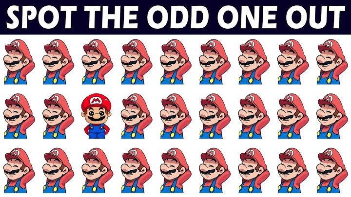Spot Odd One Out Super Mario #47 | Can you Spot The Odd Super Mario Bros Quiz