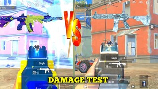 Pubg Mobile Lite M416 Glacier VS M416 Lizard Damage Test- M4 Glacier