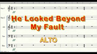 He Looked Beyond My Fault | Alto