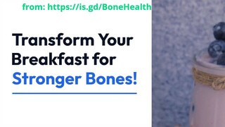 Bone-Boosting Breakfasts - Unlock Stronger Bones with Dairy!