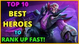 BEST HEROES TO RANK UP FAST IN MOBILE LEGENDS SEASON 22 (BEST BUILD AND EMBLEM SET INCLUDED)