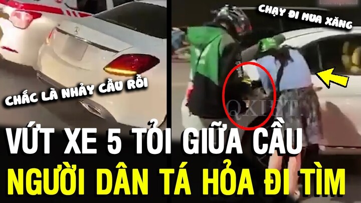 Tin 3 Phút: Vứt xe 5 Tỏi giữa cầu người dân tá hỏa đi tìm, hóa ra chị đi mua xăng | Tin Khét Đấy