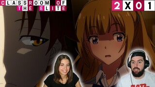 ¡VUELVE EL PROTA MÁS GOD! - REACCIÓN 2X01 CLASSROOM OF THE ELITE