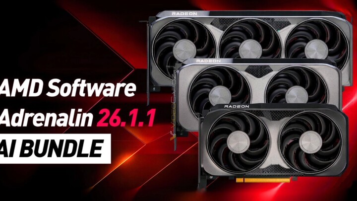 AMD to launch Adrenalin Edition 26.1.1 drivers with “AI Bundle” next week