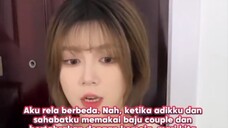 reaksi Cece Xueyi kalau pakai baju couple sama Hanjie