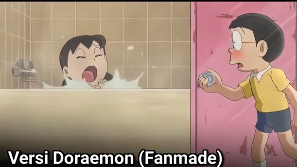 versi Doraemon kok sesad!!😂