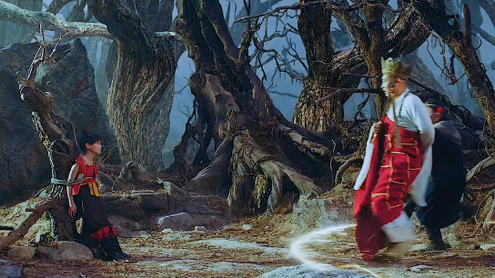 Is this Tang Monk here just for laughs? That Red Boy is seriously too much!