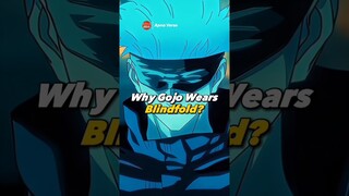 Why Gojo Wears Blindfold? ⋮ Jujutsu Kaisen Hindi || #shorts #jjk