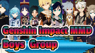 [Genshin Impact MMD] Boys' Group BOOM!_I