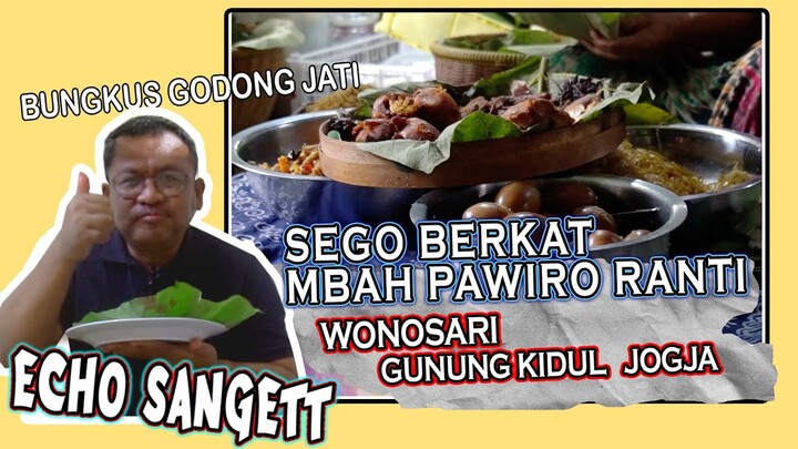 KULINER SEGO BERKAT MBAH PAWIRO RANTI!!! Nasi Bungkus Godong Jati Legenda di Wonosari Gunung Kidul!!