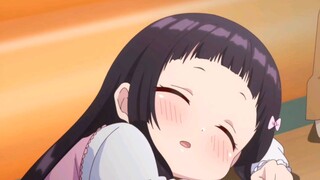 Eating cute grown up girl