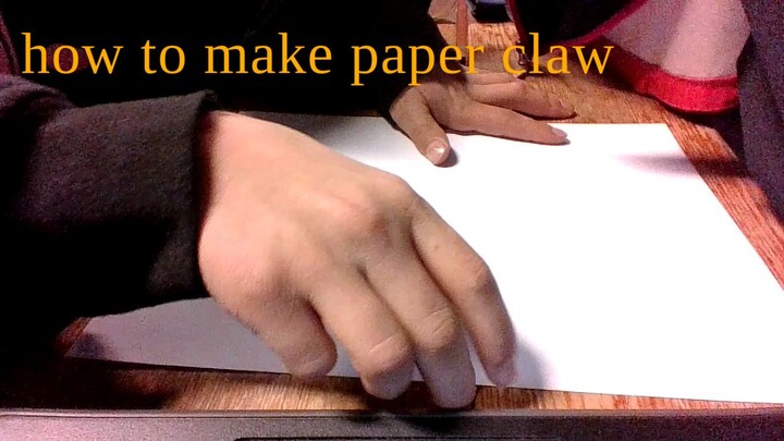 How to make paper claw