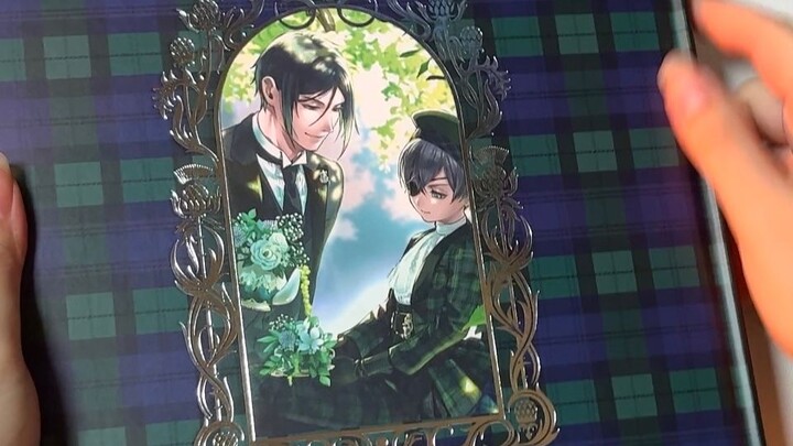 Unboxing buku ilustrasi Kuroshitsuji Volume 3, cantiknya bikin aku mati deh aaaaaa!