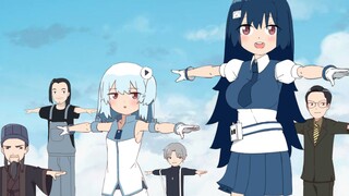 All members of Station B are spiraling to the sky! Dragon Maid OP remake!
