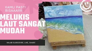 Melukis Laut Sangat Mudah Sekali #bestofbest #art #drawing #painting