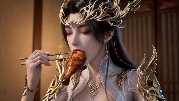 Một bữa tối bình dị của gia đình Medusa, ẩn chứa hạnh phúc nhỏ bé của ba thành viên, còn có cả một c