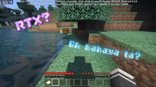Apa yang terjadi jika aku menambahkan shaders di hp kentang 😂|| Minecraft EXE