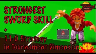 Strongest Sword Skill + 11Wins 0 loss BEAST MODE in Tournament dimension Anime Fighting Simulator