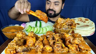 HUGE SPICY MUTTON PAYA CURRY, MUTTON HEAD CURRY, NAAN, RICE, ONION, SALAD MUKBANG ASMR EATING SHOW |