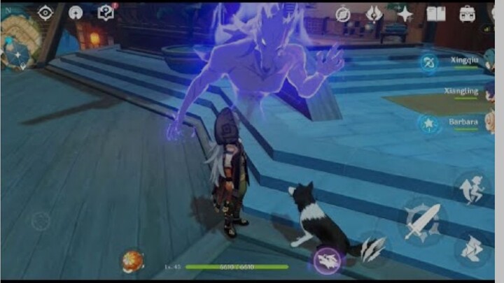 Big pupper meets smol pupper - Genshin Impact Razor
