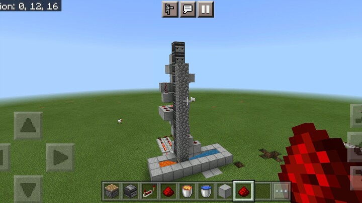 redstone auto regenerates wall