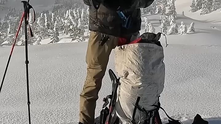 Alaska forest havey snowfall camping deep snow amazing experience
