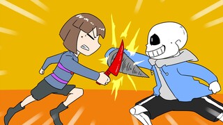 [ถาม] สว่านไฟฟ้า sans VS มีดแท้ ฟริสก์! !