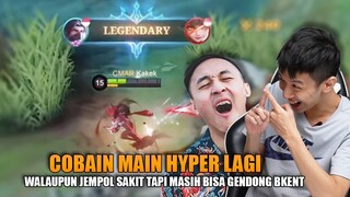 HYPER HAYA MASI MEMBANTAI WALAUPUN JEMPOL KANAN LAGI BENGKAK!!