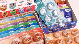 开箱✨吃谷包治百病💊蜡笔小新药片吧唧豆