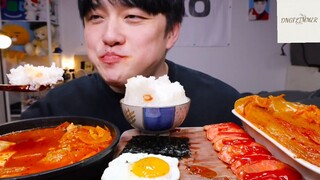 Mukbang canh kim chi và thịt heo sốt cay phần 4 #anngon