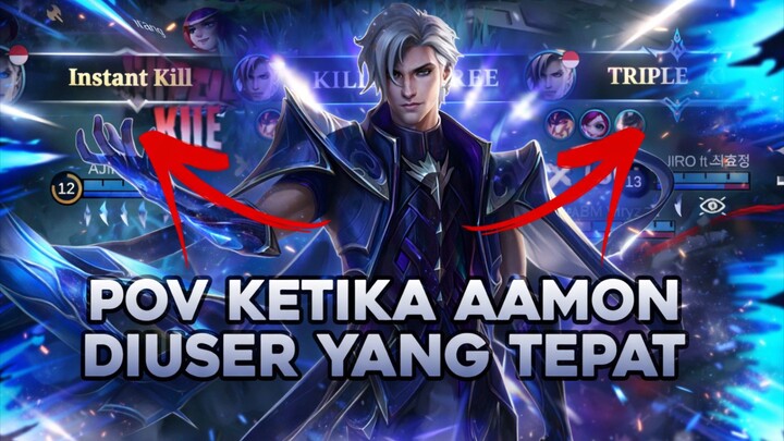 POV KETIKA AAMON DIUSER YANG TEPAT🥶 - MLBB