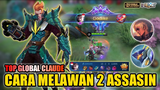 CARA MAIN CLAUDE MELAWAN 2 ASSASIN LOCK! APAKAH WE LOSE? | Gameplay Claude - Mobile Legends