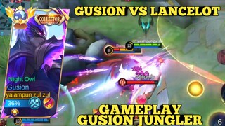 GUSION VS LANCELOT | GAMEPLAY GUSION JUNGLER | MLBB