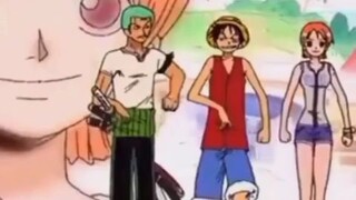 Luffy imitates Zoro