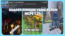 SHADER KEREN DAN RINGAN  YANG WAJIB KALIAN COBA MCPE 1.21+