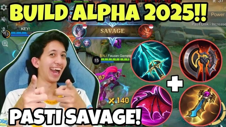 BUILD ALPHA TERSAKIT 2025 DI JAMIN SAVAGE!! #mlbbidcreator