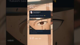 Kakashi saw Minato in Naruto 🔥