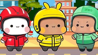 Yi Er doesn't earn much Bear Coins from delivering food, but Yi Er is still willing to keep working 