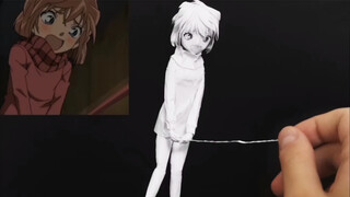 How to make a Haibara Ai figurine with A4 paper?