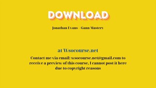 [GET] Jonathan Evans – Gann Mastery