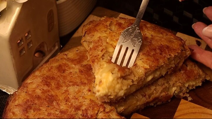 The ultimate crispy Potato & Sausage Cheese Bomb you NEED to try! 🧀🔥#recipe