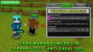 CARA MABAR MCPE 1.18 TERBARU🤩 | WORK ANTI GAGAL - JARAK DEKAT!!