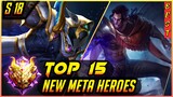 15 NEW META HEROES MOBILE LEGENDS 2020 | Mobile Legends Tier List
